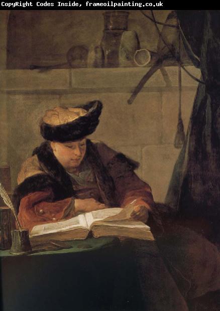 Jean Baptiste Simeon Chardin Reading philosopher
